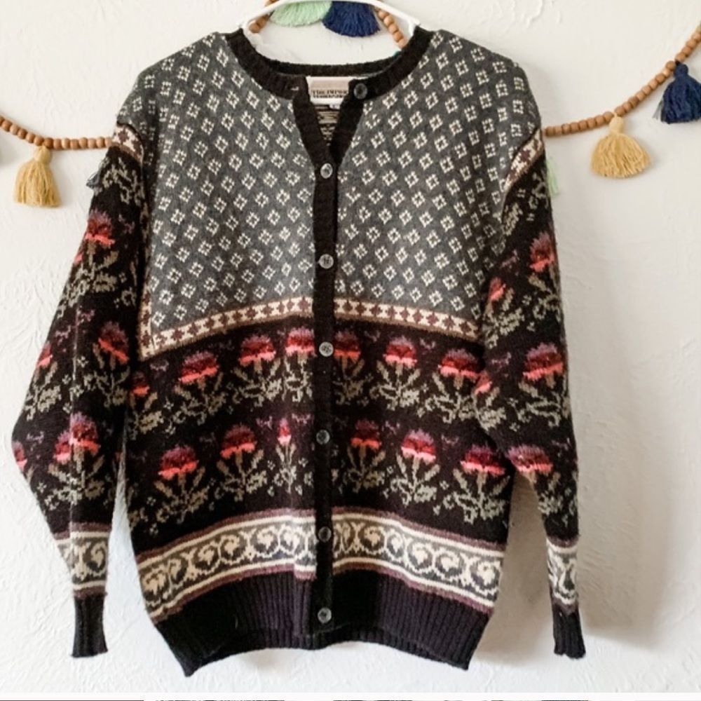 Vintage 90s The Import Workshop Women's Hippie Cardigan sz M Pre Owned
